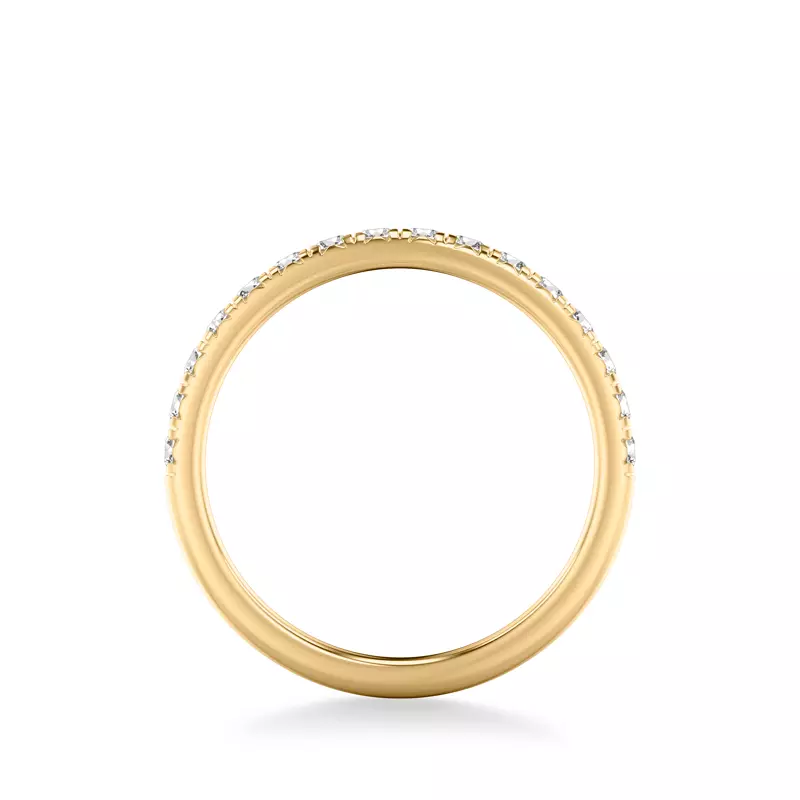 14K Yellow Gold Morven Pavé Diamond Band