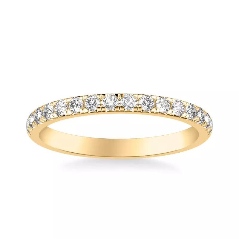 14K Yellow Gold Morven Pavé Diamond Band