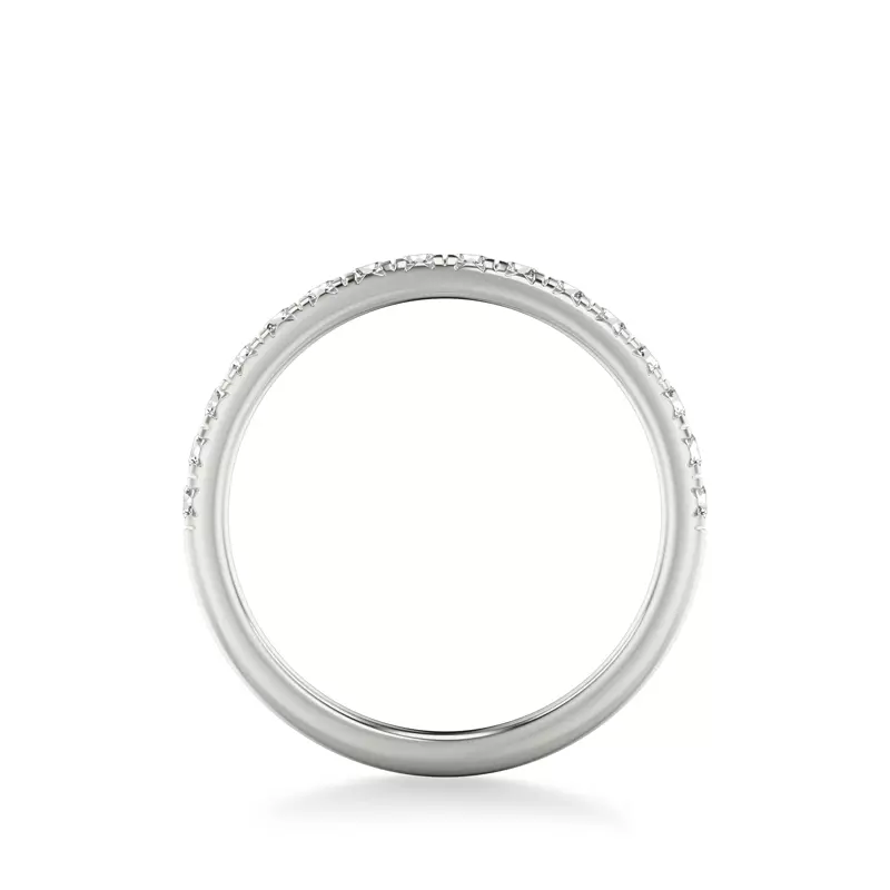 18K White Gold Morven Pavé Diamond Band