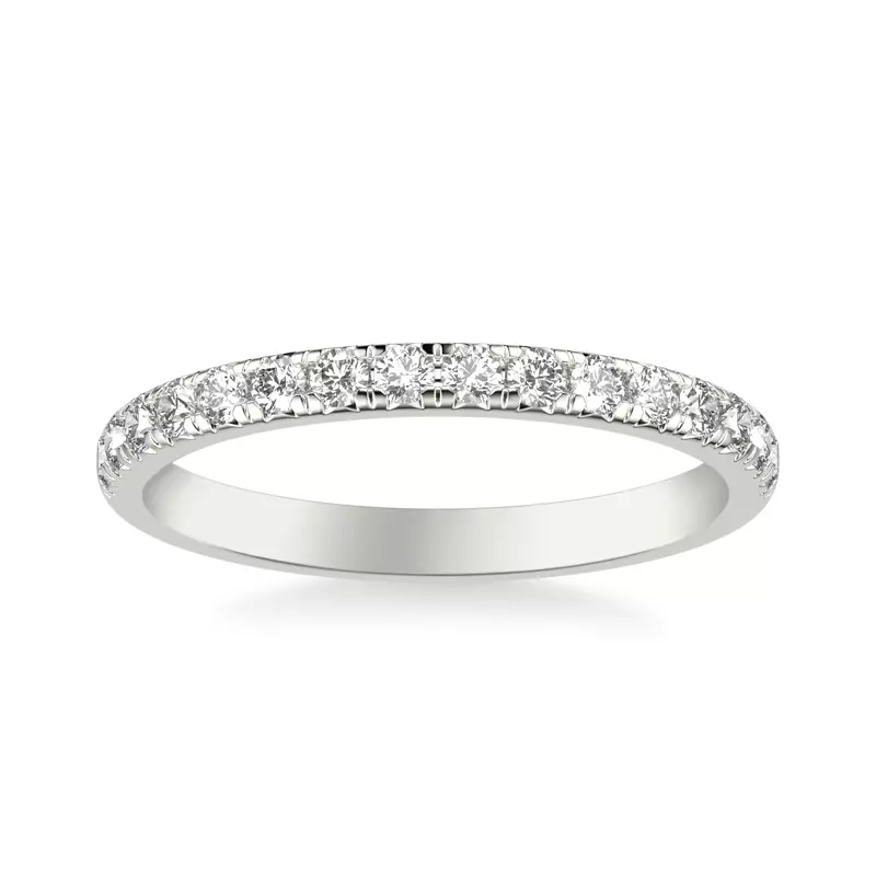 18K White Gold Morven Pavé Diamond Band