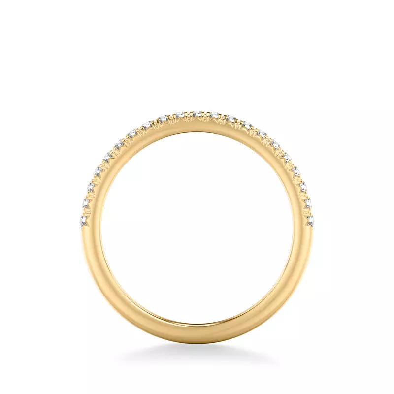 14K Yellow Gold Maryrose Pavé Diamond Band