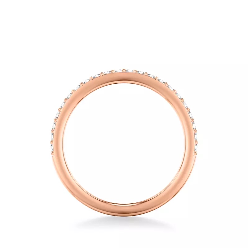 14K Rose Gold Aoife Pavé Diamond Band