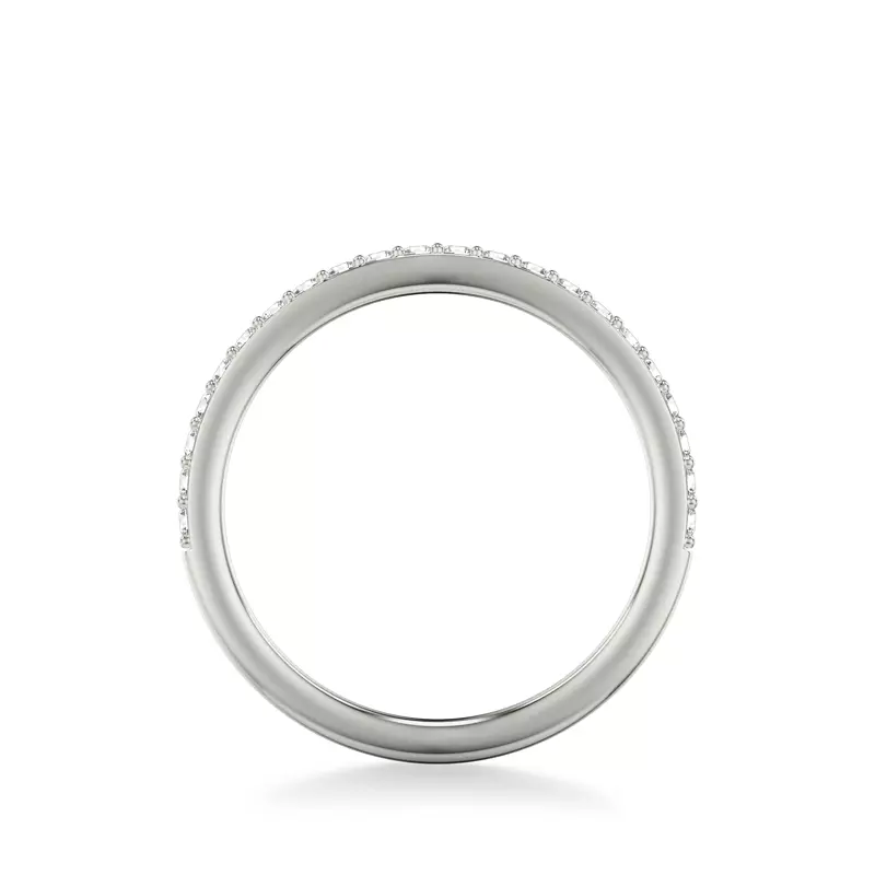 14K White Gold Aoife Pavé Diamond Band
