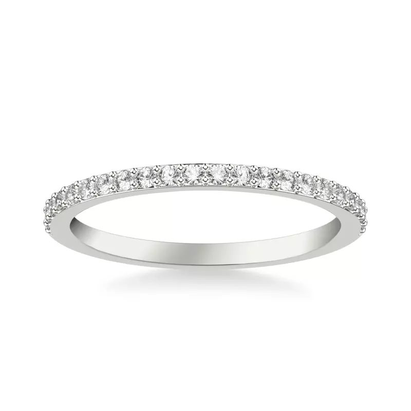 14K White Gold Aoife Pavé Diamond Band