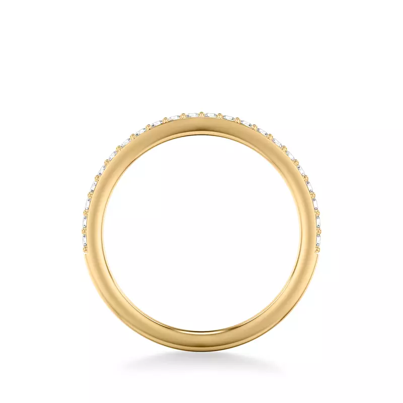 14K Yellow Gold Aoife Pavé Diamond Band