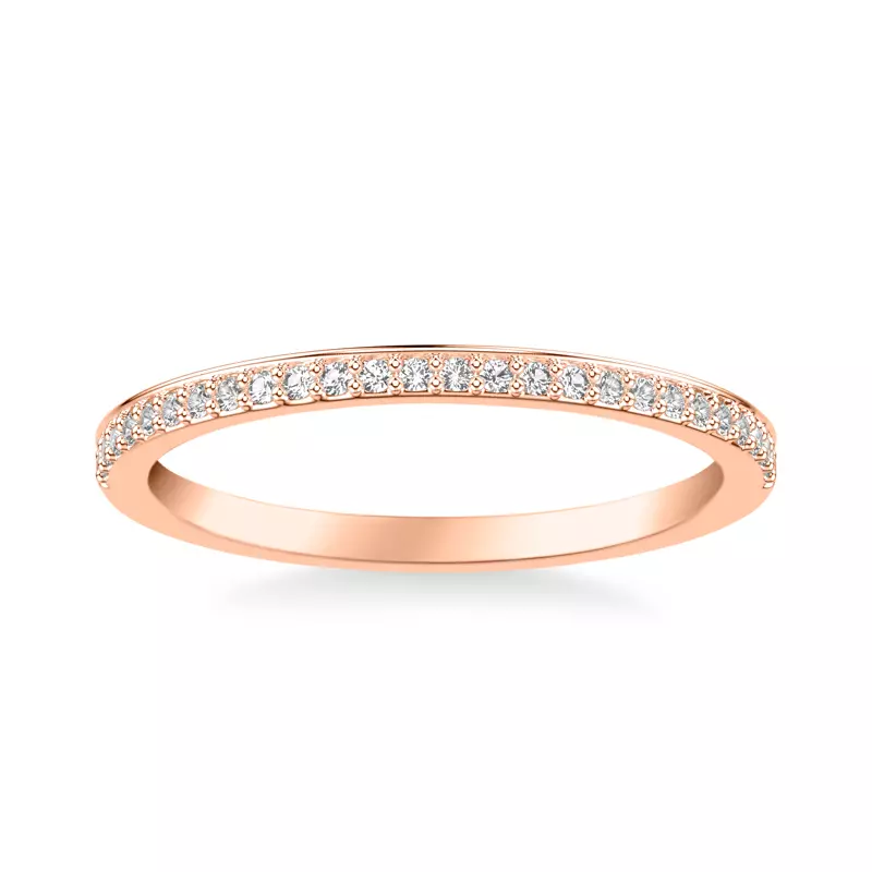 14K Rose Gold Shelley Pavé Band