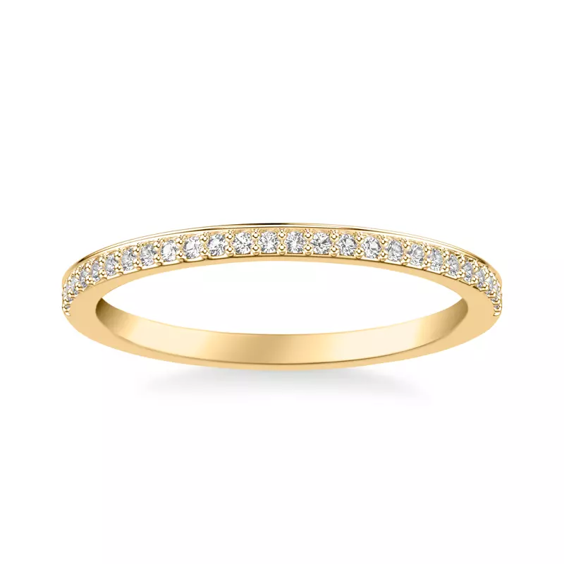 14K Yellow Gold Shelley Pavé Band