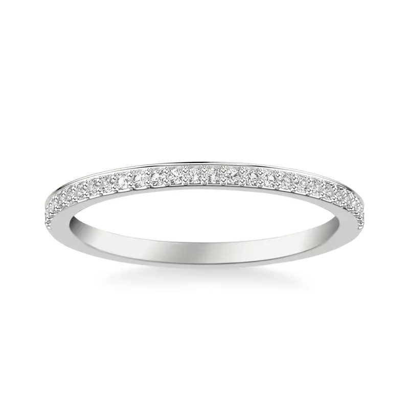 Platinum Shelley Pavé Band