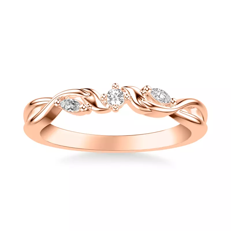 14K Rose Gold Jules Pavé Band