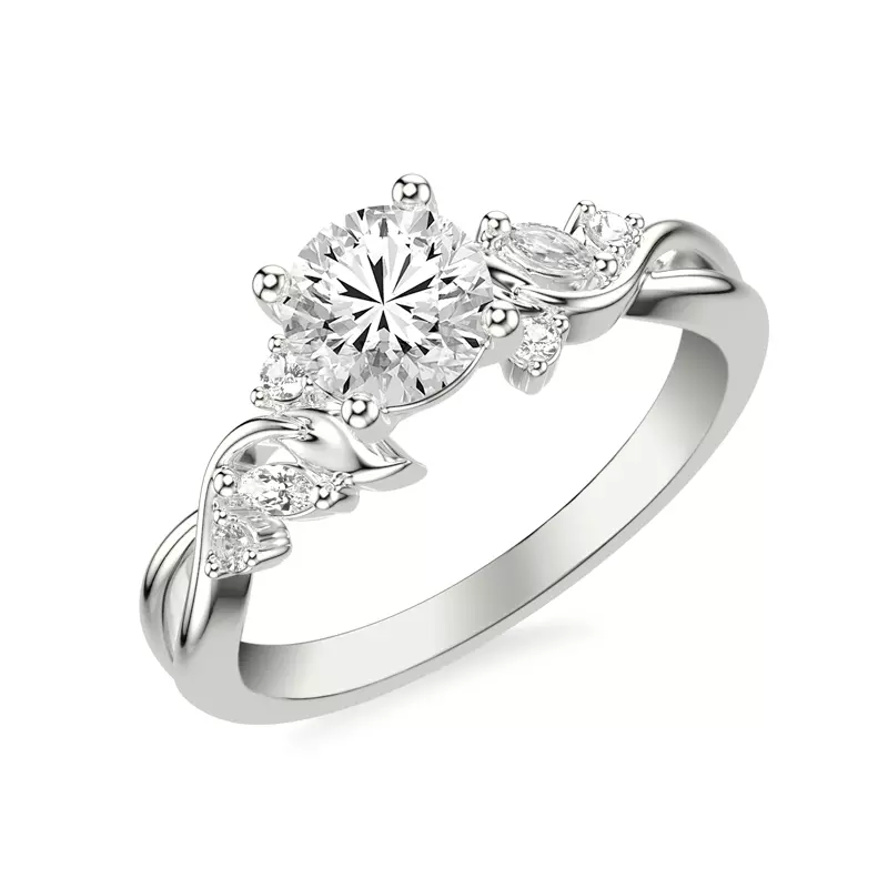 14K White Gold Jules Pavé Engagement Ring