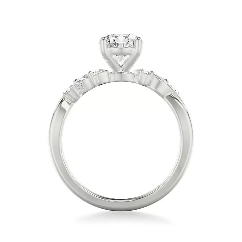 14K White Gold Jules Pavé Engagement Ring