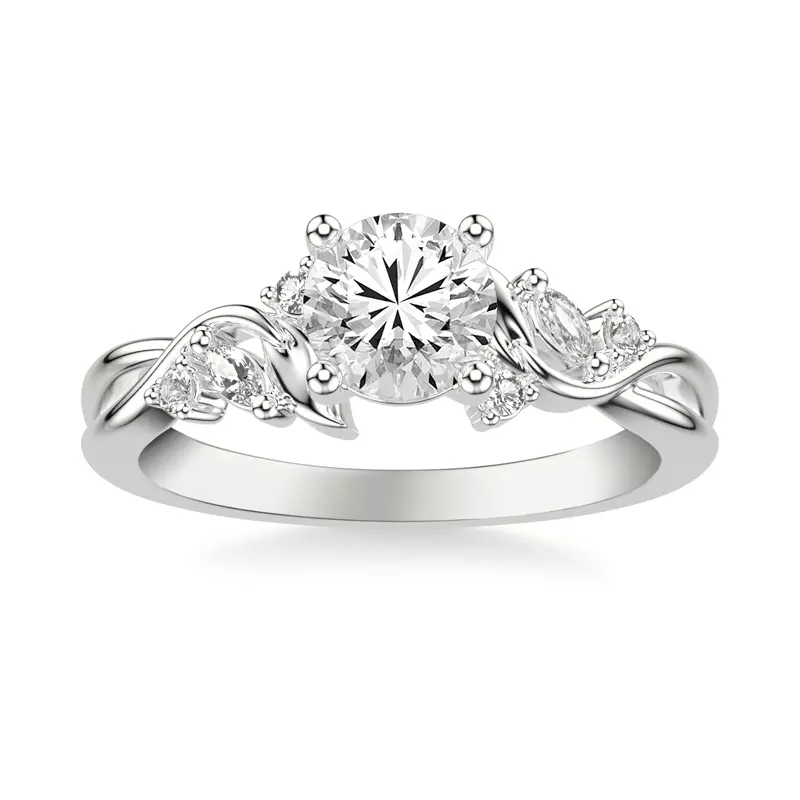 14K White Gold Jules Pavé Engagement Ring