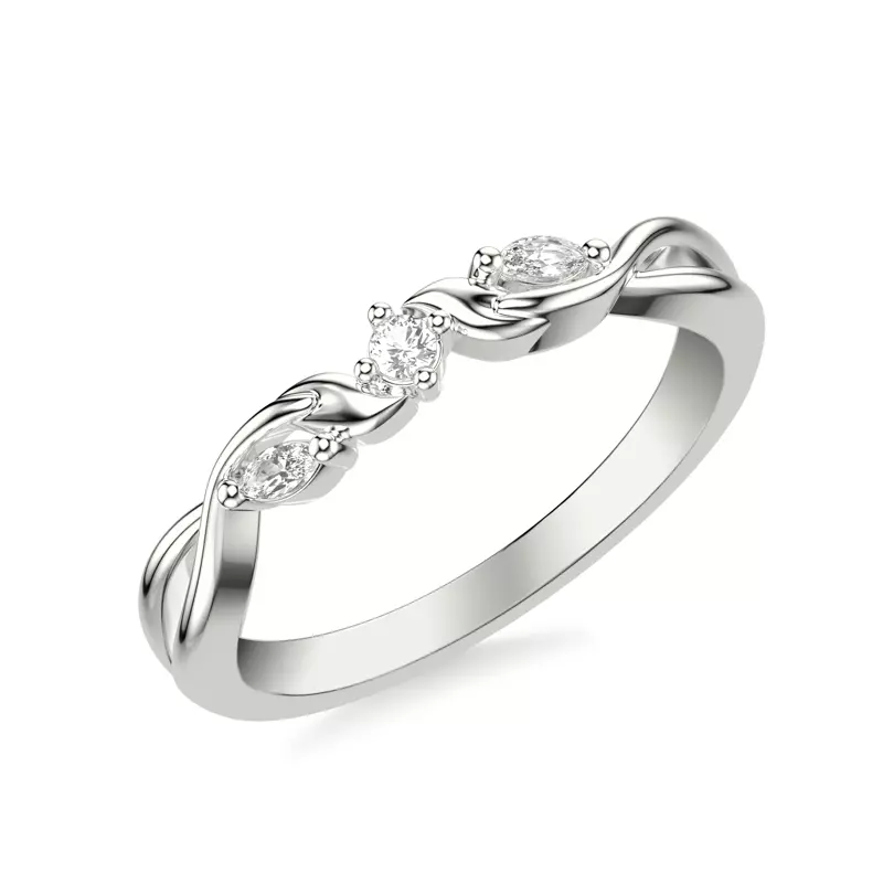 14K White Gold Jules Pavé Band