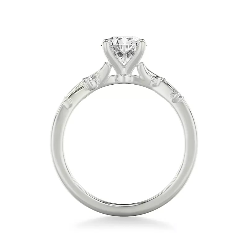 Platinum Brianna Twisting Diamond Vine Engagement Ring