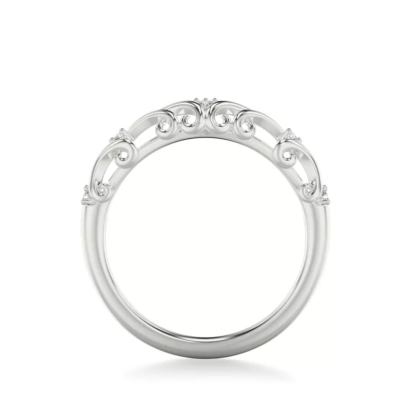 Platinum Suri Pavé Wave Band