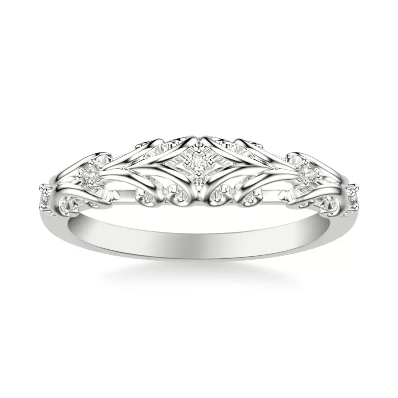 Platinum Suri Pavé Wave Band