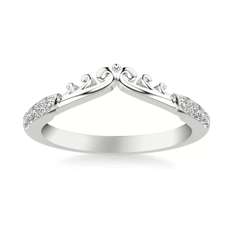 18K White Gold Onde Pavé Band