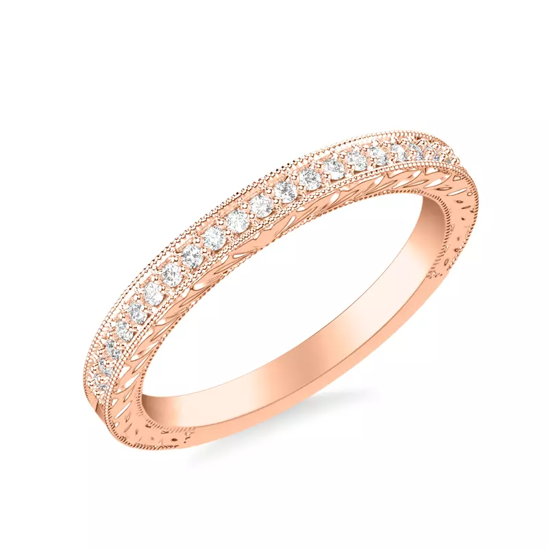 Kensie Hand-Engraved Diamond Band