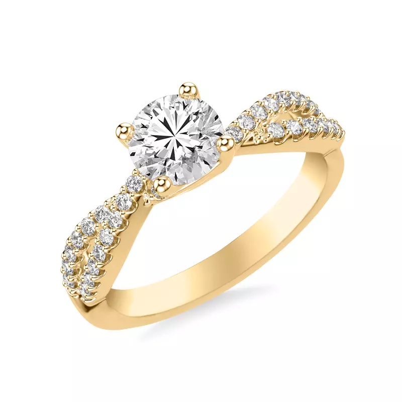 Denisse Contemporary Prong Engagement Ring