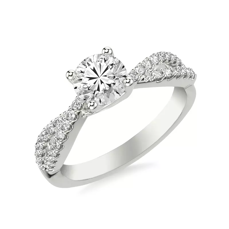 Denisse Contemporary Prong Engagement Ring