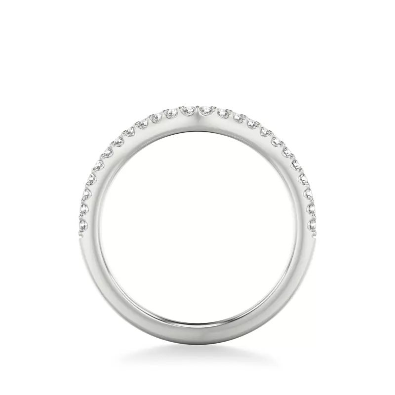 14K White Gold Jillian Diamond Wedding Band