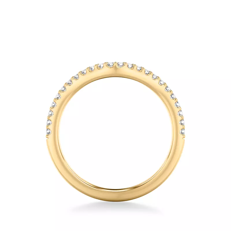 18K Yellow Gold Jillian Diamond Wedding Band