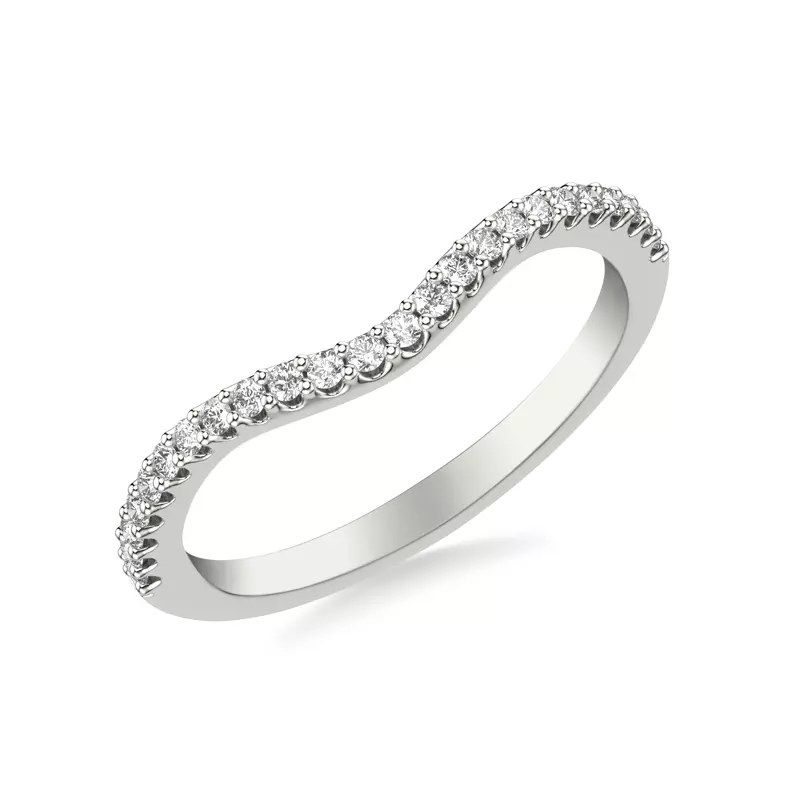 Platinum Jillian Diamond Wedding Band