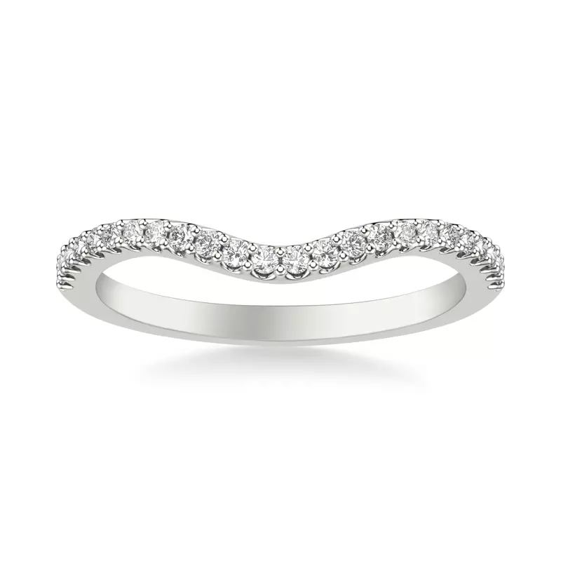 Platinum Jillian Diamond Wedding Band