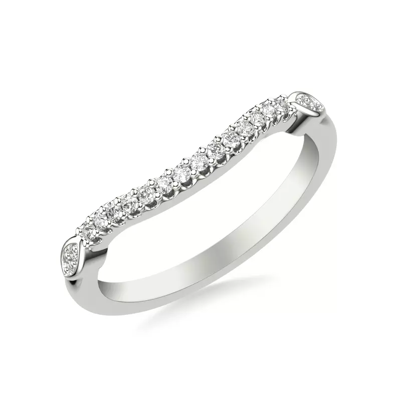 Platinum Dolly Diamond Wedding Band