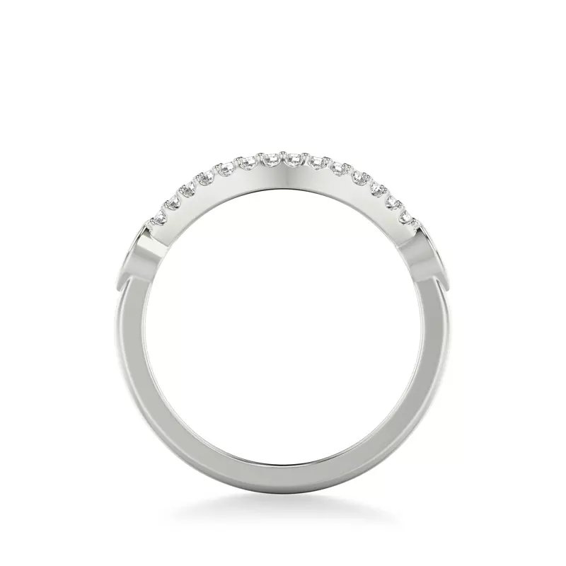 Platinum Dolly Diamond Wedding Band