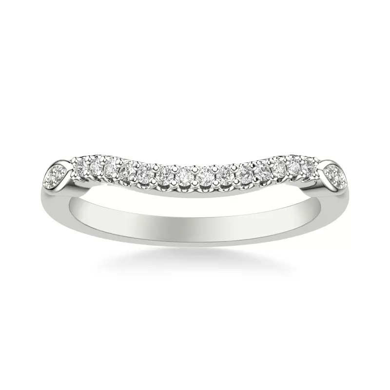 Platinum Dolly Diamond Wedding Band