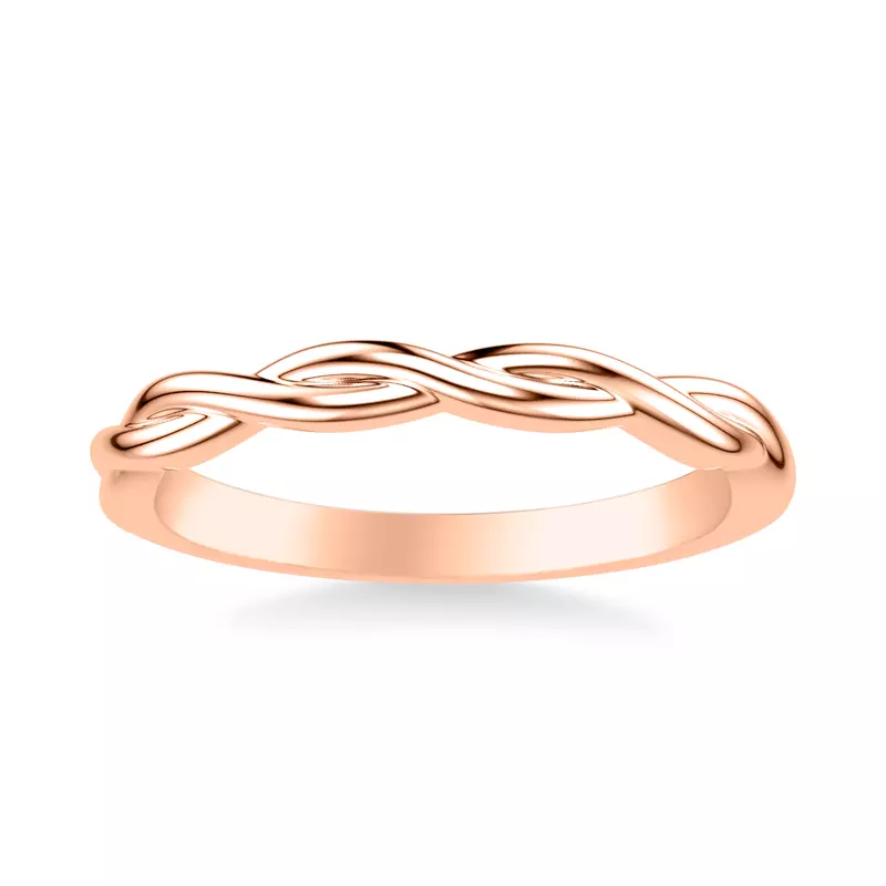 14K Rose Gold Jolie Twist Band