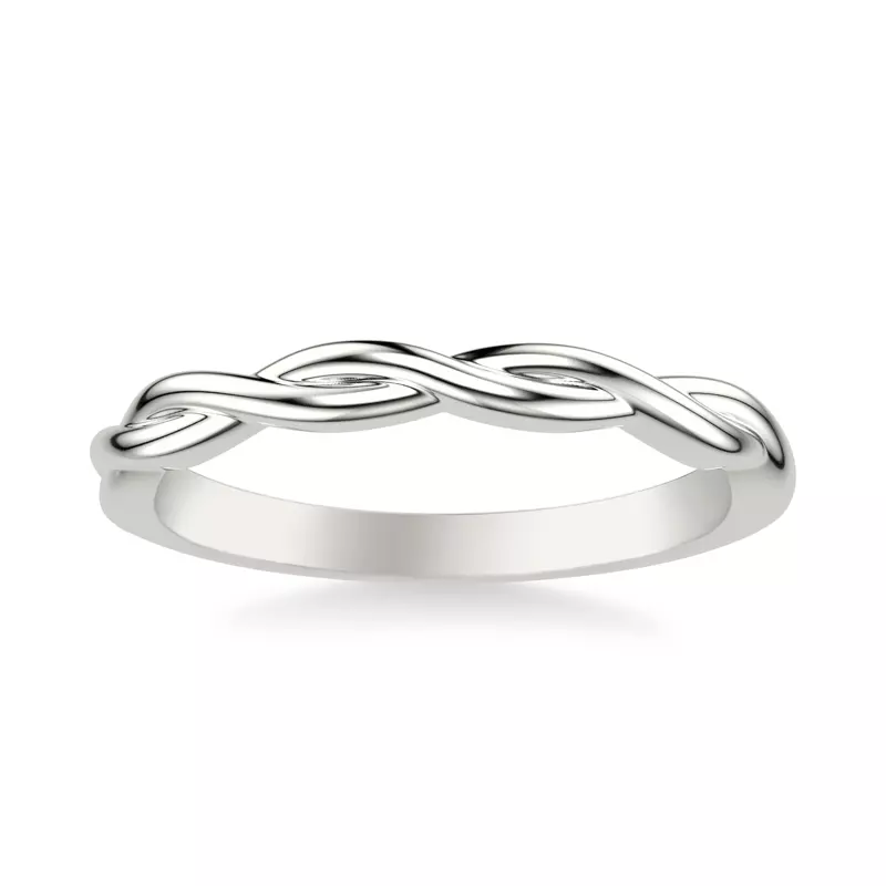 14K White Gold Jolie Twist Band