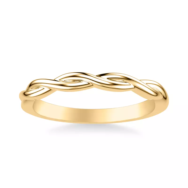 18K Yellow Gold Jolie Twist Band