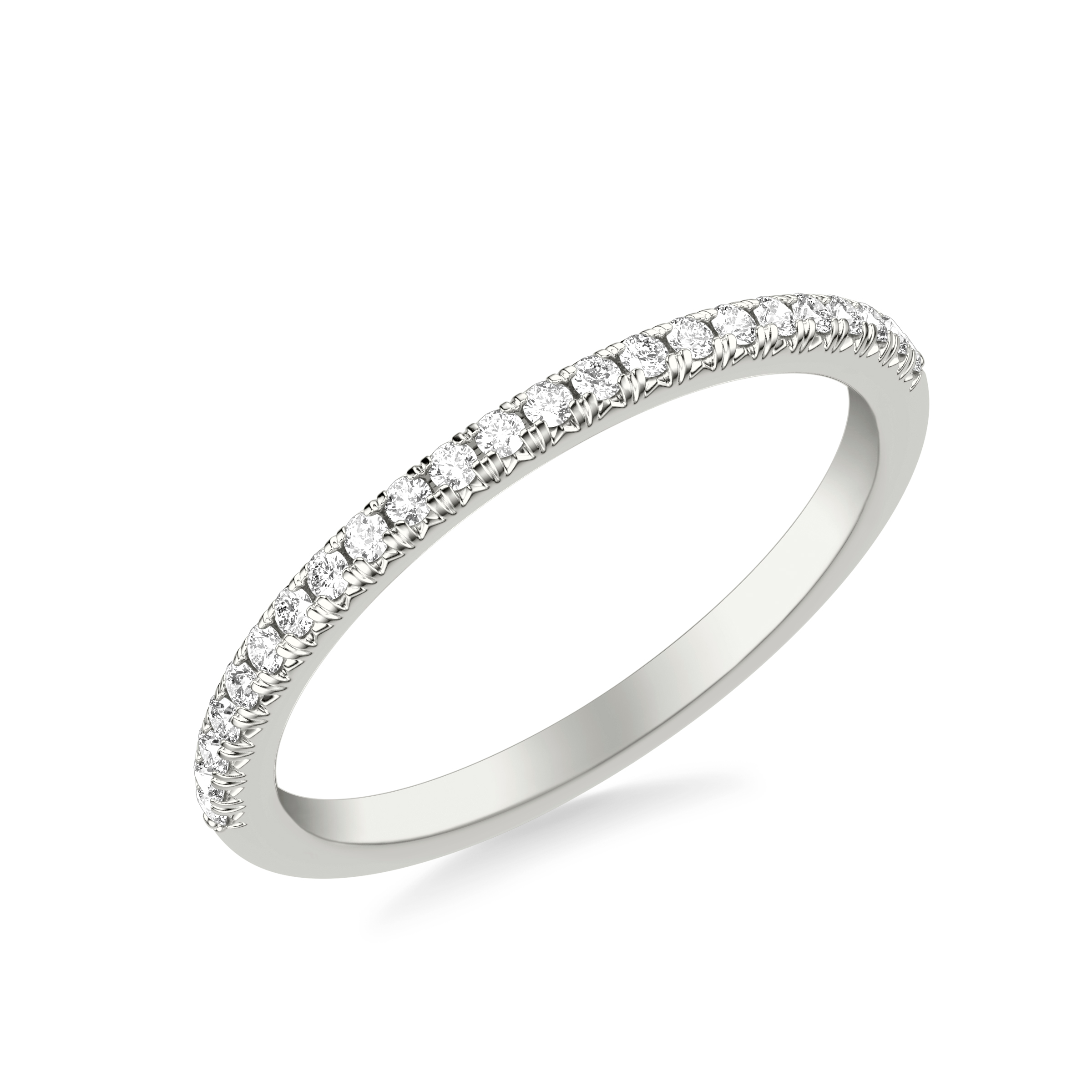 Platinum Hunter Pave Diamond Band