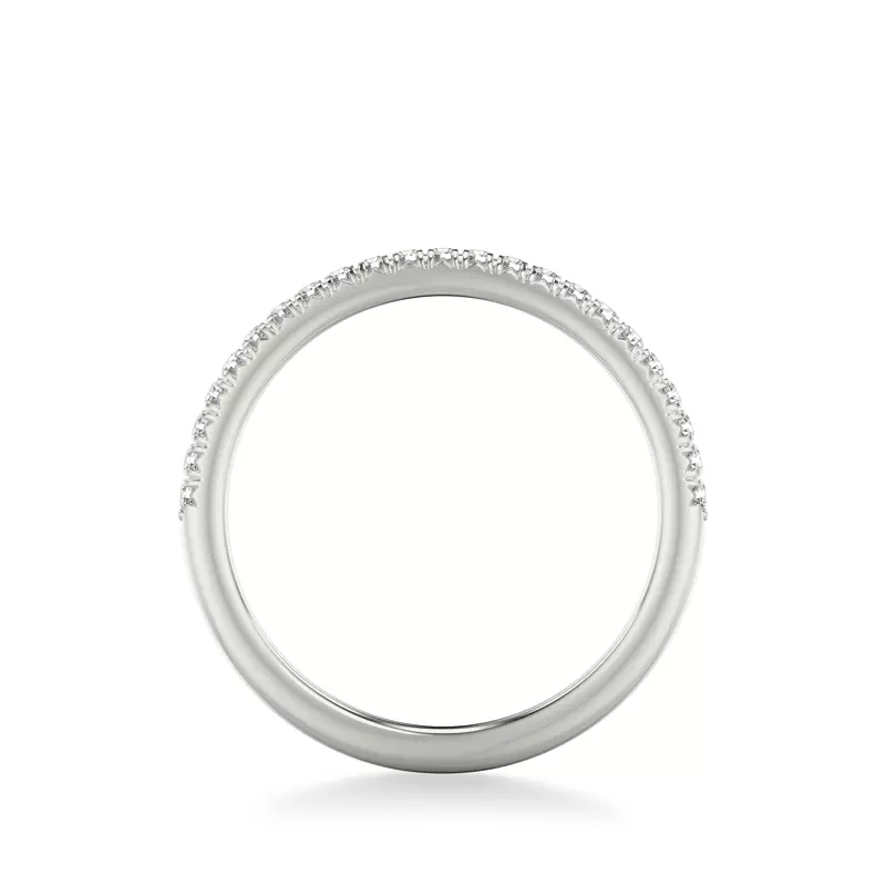 Platinum Hunter Pave Diamond Band