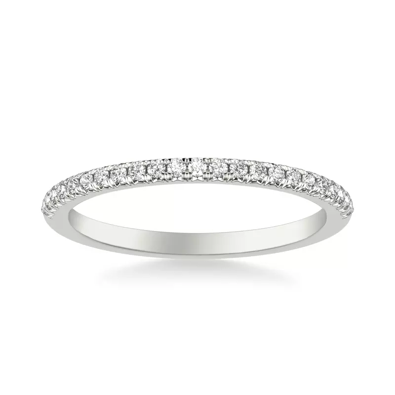 Platinum Hunter Pave Diamond Band