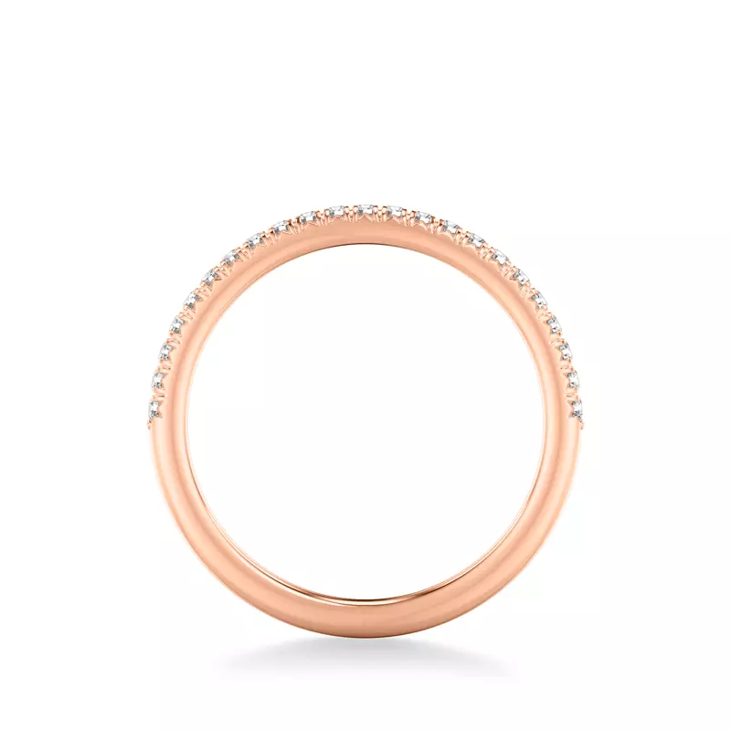14K Rose Gold Imani Pave Diamond Band