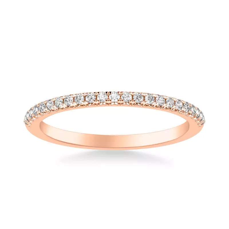 14K Rose Gold Imani Pave Diamond Band