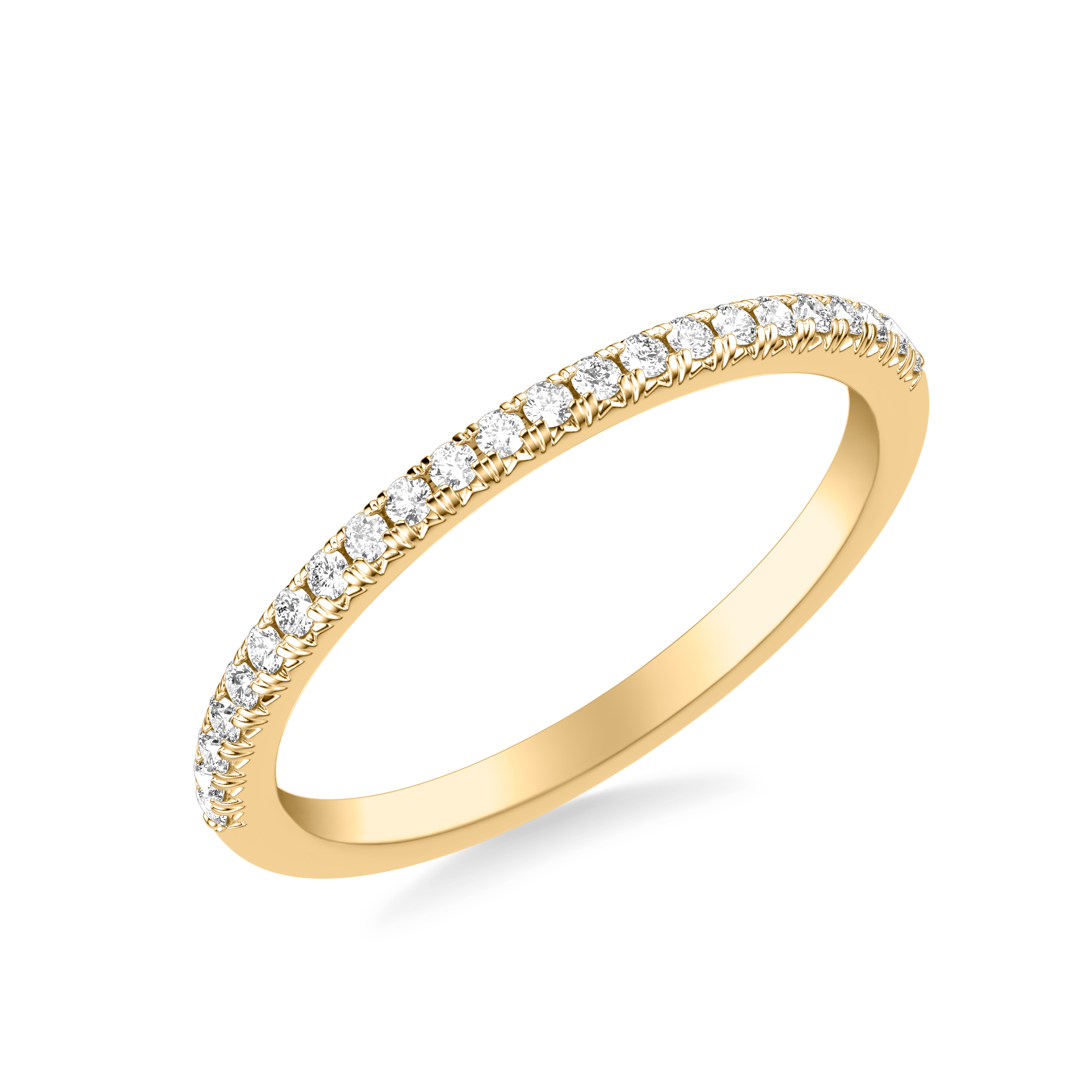18K Yellow Gold Imani Pave Diamond Band