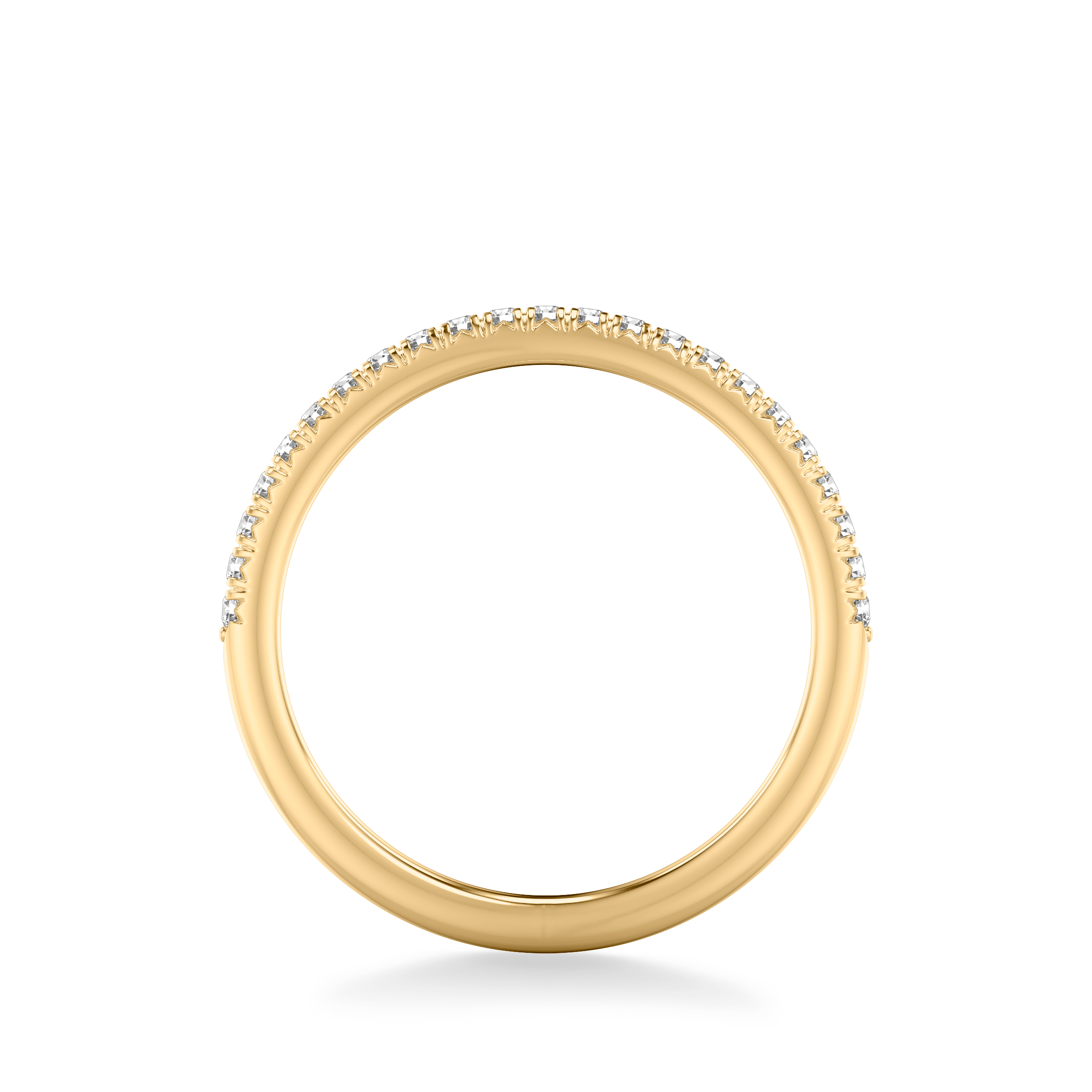 18K Yellow Gold Imani Pave Diamond Band