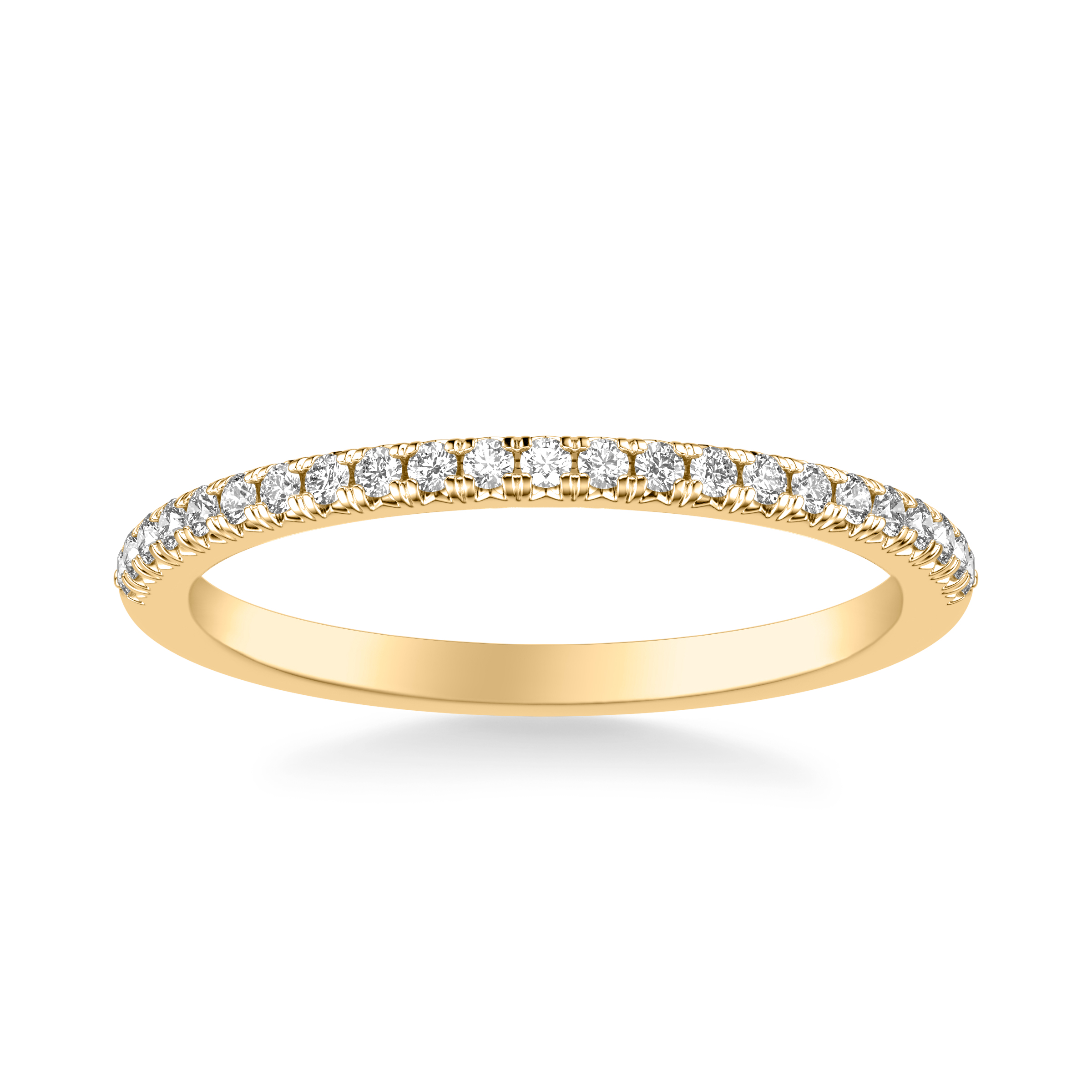 18K Yellow Gold Imani Pave Diamond Band