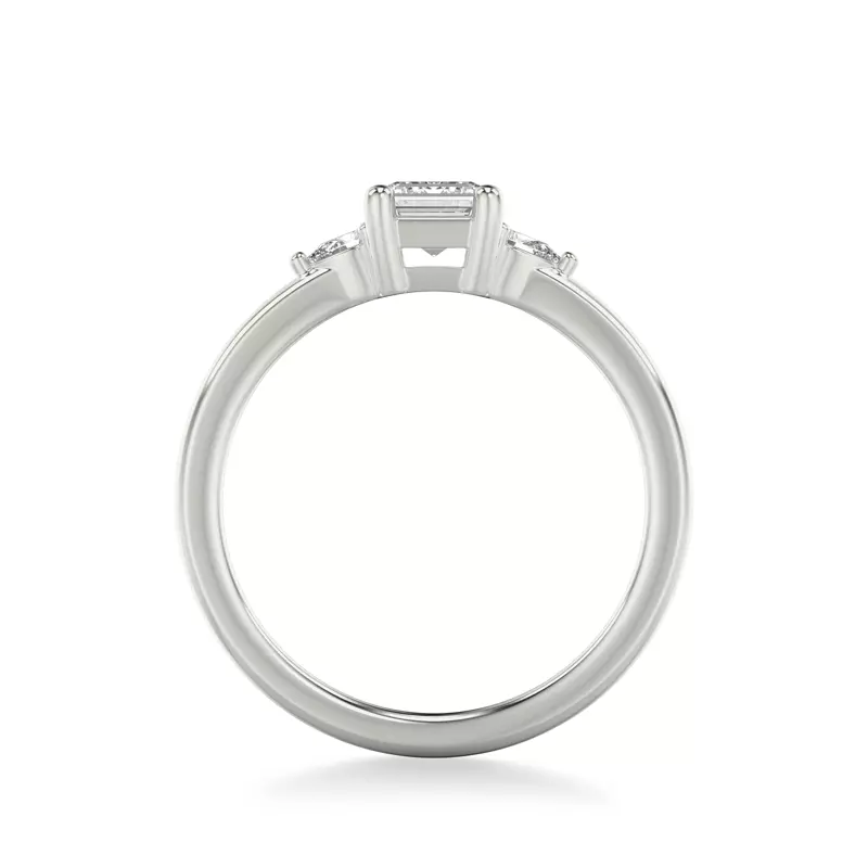 14K White Gold Julie Pear Shaped Diamond Engagement Ring