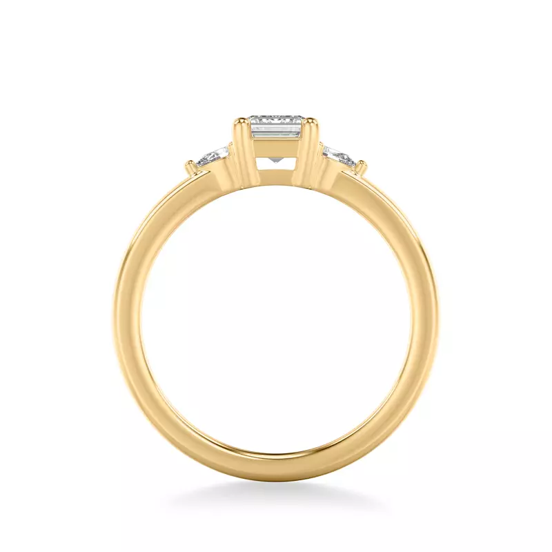 18K Yellow Gold Julie Pear Shaped Diamond Engagement Ring