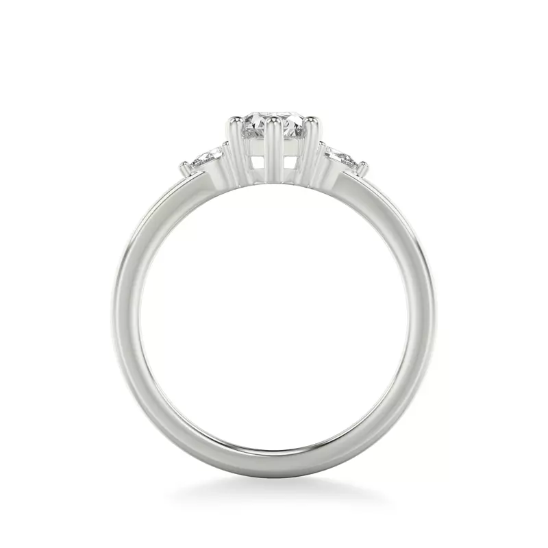 Platinum Julie Pear Shaped Diamond Engagement Ring