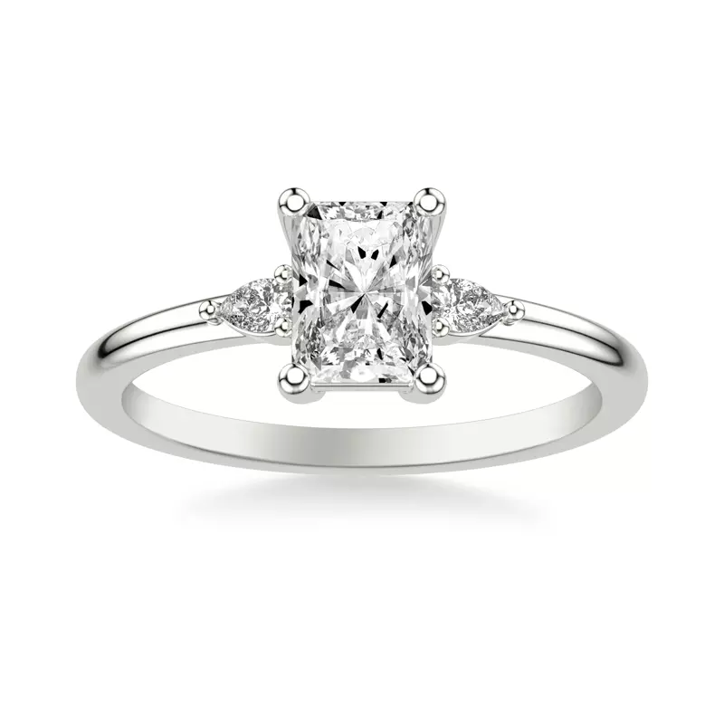 Platinum Julie Pear Shaped Diamond Engagement Ring