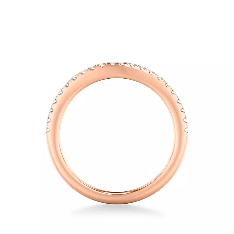 14K Rose Gold Bryony Diamond Band