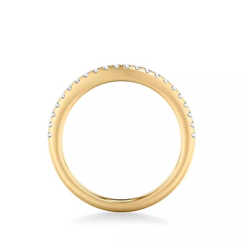 14K Yellow Gold Bryony Diamond Band