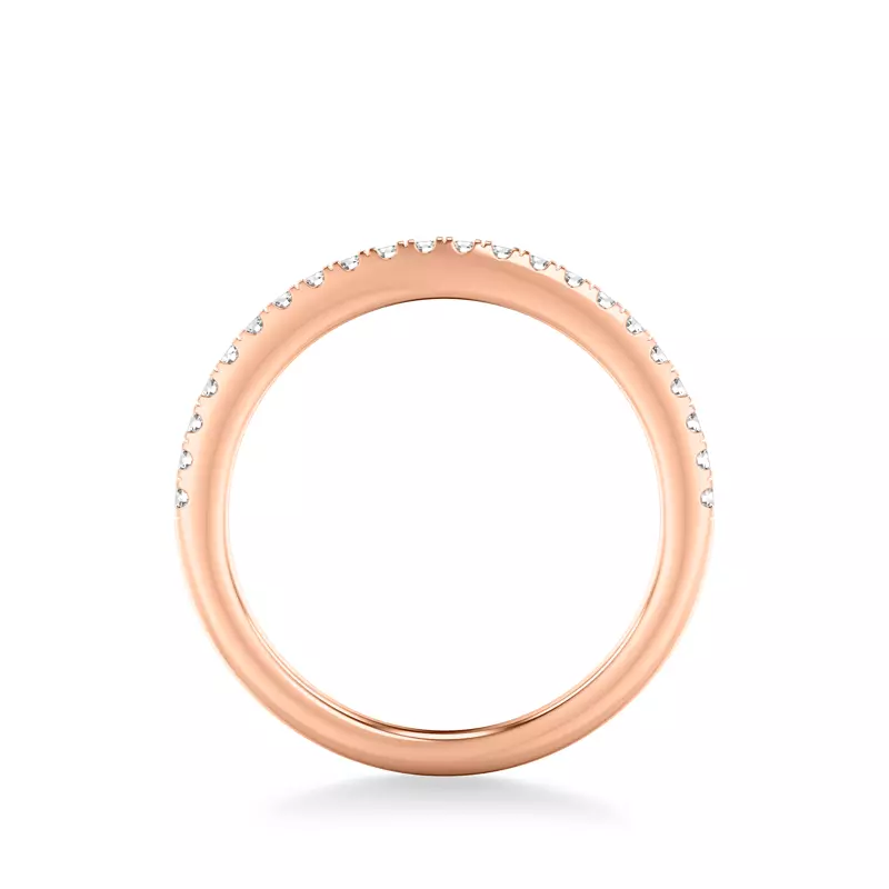 14K Rose Gold Marlo Pavé Diamond Band