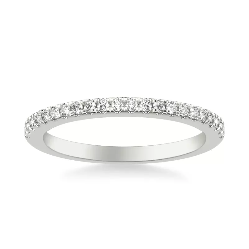 14K White Gold Marlo Pavé Diamond Band
